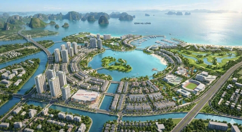Vinhomes hạ long xanh đã khởi công và san lấp hạ tầng